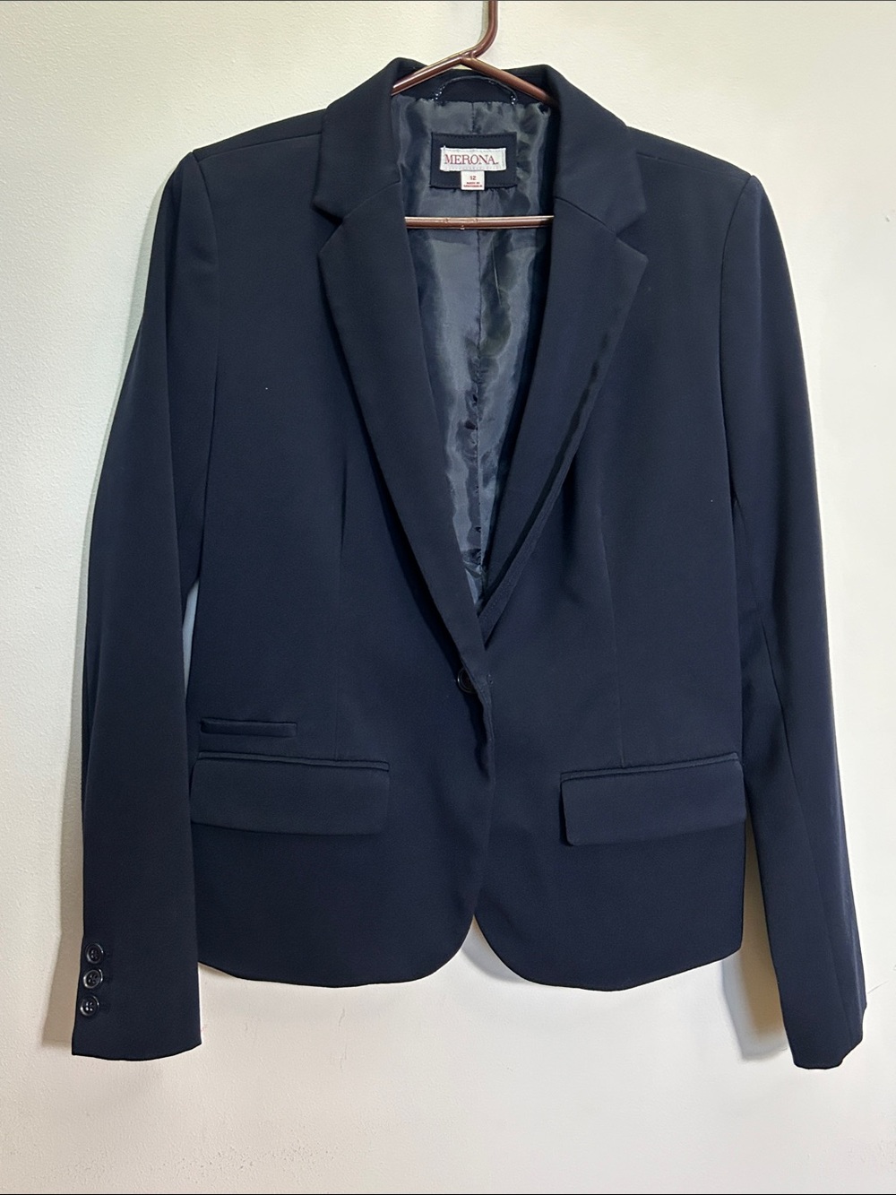 Merona Women's Dark Navy Single-Button Blazer
